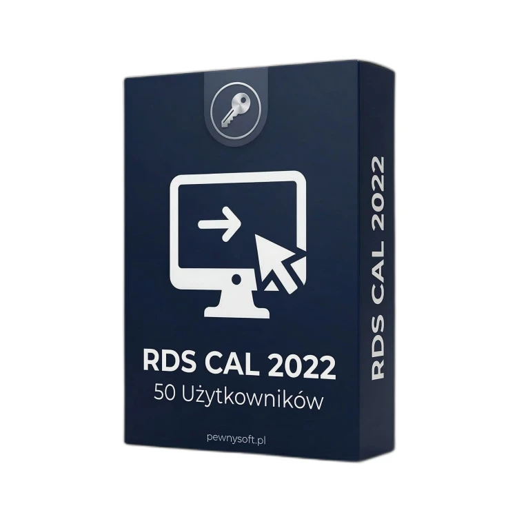 Microsoft Windows Server 2022 RDS CAL – pudełko produktu, licencja dostępowa pulpitu zdalnego 50 User
