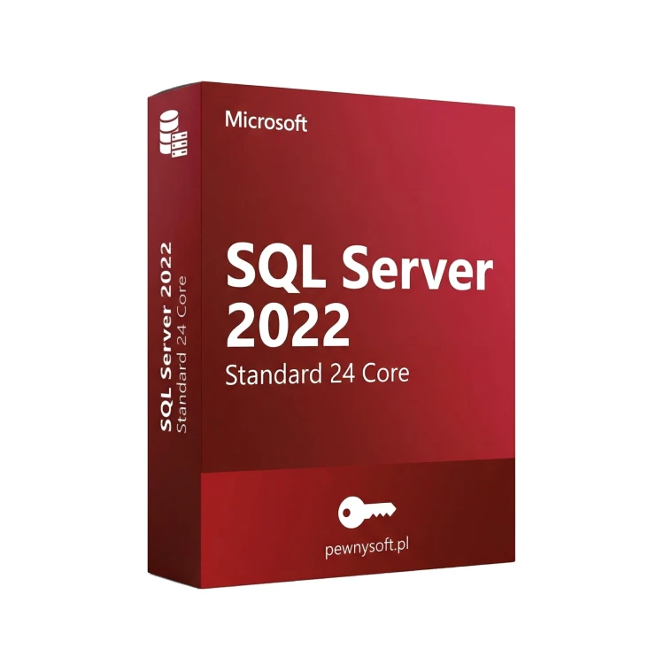 Microsoft SQL Server 2019 Standard – pudełko produktu, licencja cyfrowa ESD, 24 rdzenie