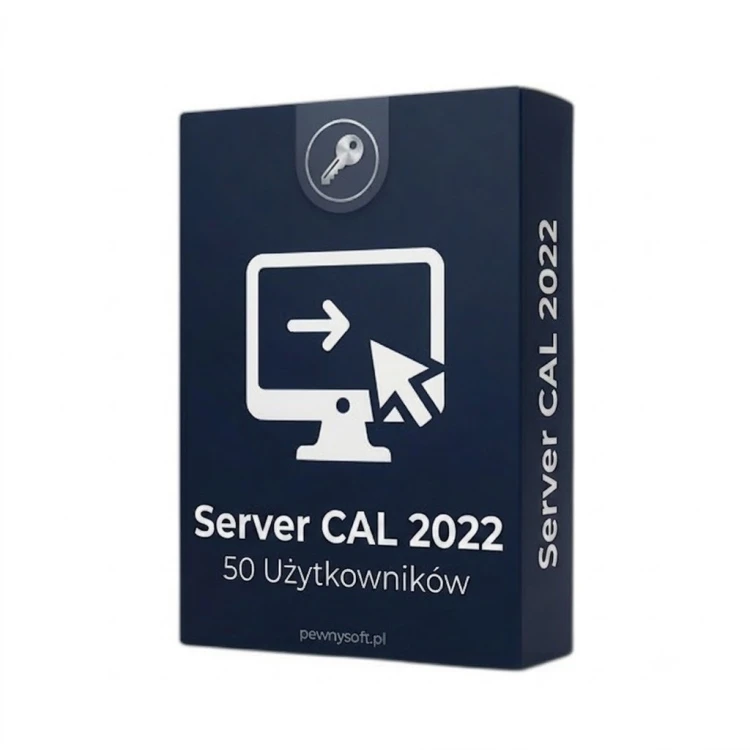 Microsoft Windows Server 2022 CAL – pudełko produktu, licencja dostępowa na 50 użytkowników